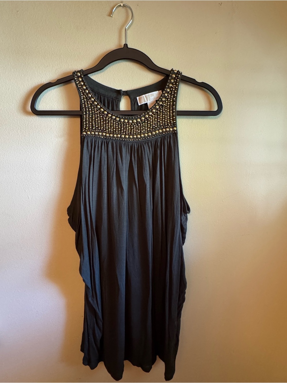 MICHAEL Michael Kors Green Beaded Tank
